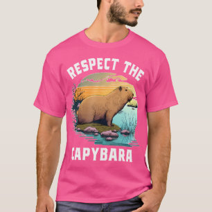 T-shirt Respectez L'Animal Capybara Drôle Capybara Lover
