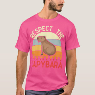 T-shirt Respectez l'animal capybara Funny Capybara Lover