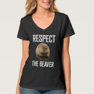 T-shirt Respectez l'animal sauvage castor pour castor