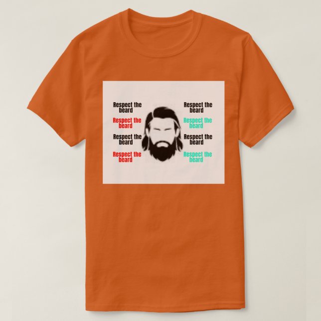 T-shirt respectez le barbe (Design devant)