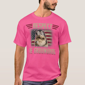 T-shirt Respectez Le Bois De La Marmotte De Terre Photo De