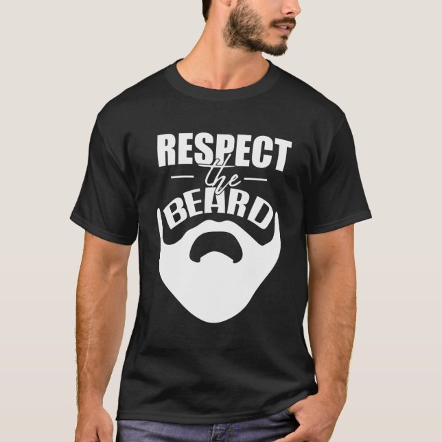 T-shirt Respectez Le Cadeau De La Barbe Pour Papa Oncle (Devant)