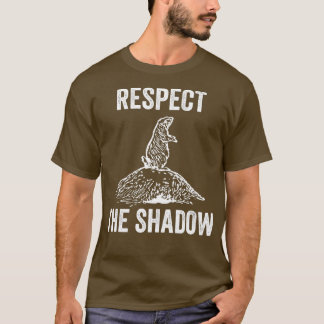 T-shirt Respectez le cadeau de l'amoureux de la marmotte d