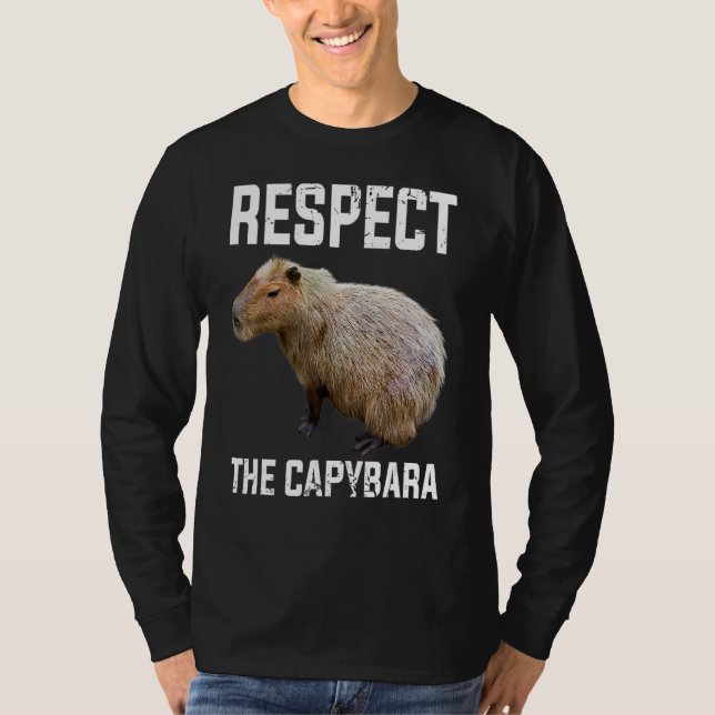 T-shirt Respectez Le Capybara Capibara Rodent (Devant)