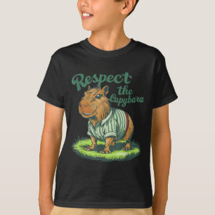 T-shirt Respectez Le Capybara - Photo Drôle de Rongeur Cap