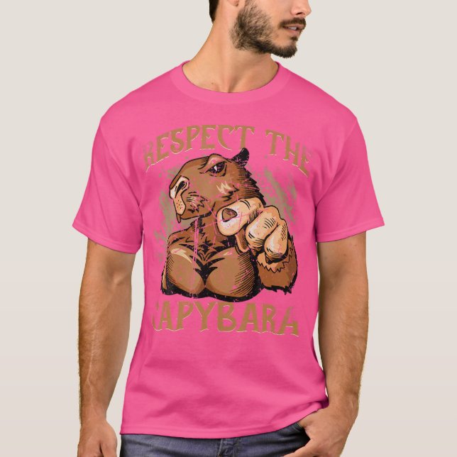 T-shirt Respectez Le Capybara Rodent Capybara (Devant)