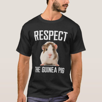 T-shirt Respectez Le Cochon De Guinée Drôle Pour L'Amoureu