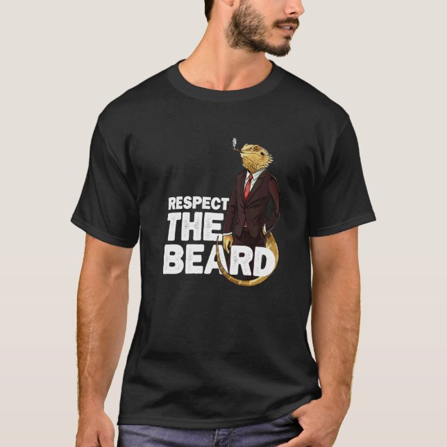 T-shirt Respectez Le Dragon À La Barbe Jugement (Devant)