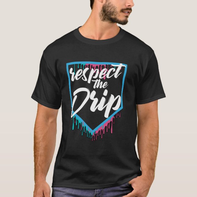 T-shirt Respectez le Drip Baseball Drip (Devant)