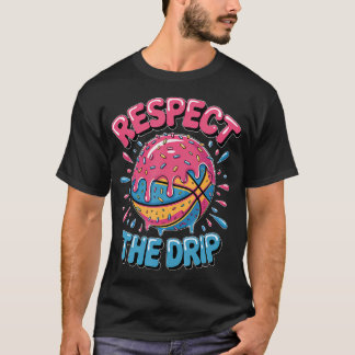 T-shirt Respectez le goutte à goutte - Glace de basketball