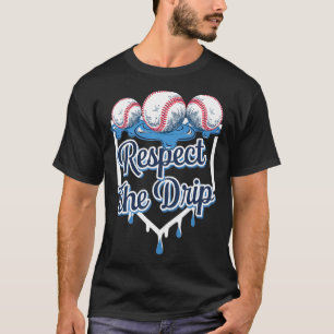 T-shirt Respectez le goutte Bysebyll Home Plate Ice Cream 