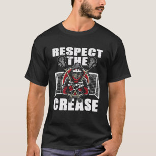 T-shirt Respectez Le Jeu De Goalie Crease Beast Lacrosse G