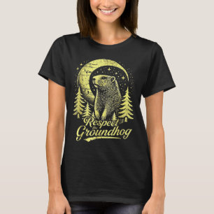 T-shirt Respectez le marmotte- Drôle de jour de la marmott