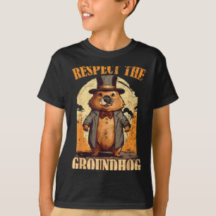 T-shirt Respectez le marmotte drôle de jour de la marmotte