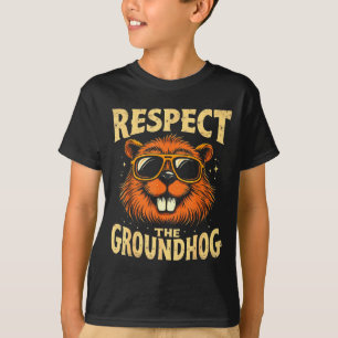 T-shirt Respectez le marmotte Joyeuse journée de la marmot