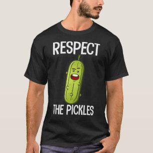 T-shirt Respectez Le Pickles Dill Concombre Vegan Food