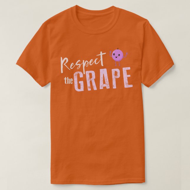 T-shirt Respectez le raisin (Design devant)