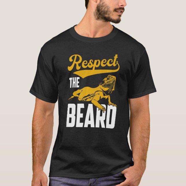 T-shirt Respectez Le Reptile Dragon Porté Par La Barbe (Devant)