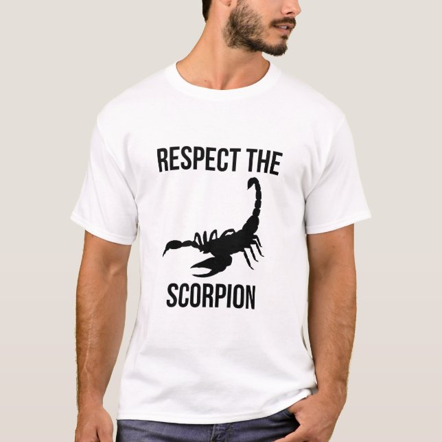 T-shirt Respectez le scorpion (Devant)