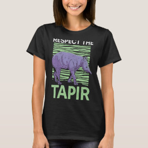 T-shirt Respectez Le Tapir Animal Zookeeper Tapir