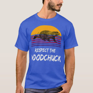 T-shirt Respectez Le Terrain Rétro Du Bois De FondChuckHog