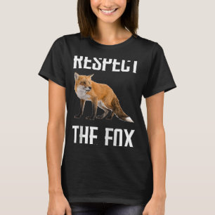 T-shirt Respectez Le Zookeeper Animal Sauvage Fox Pour Fox