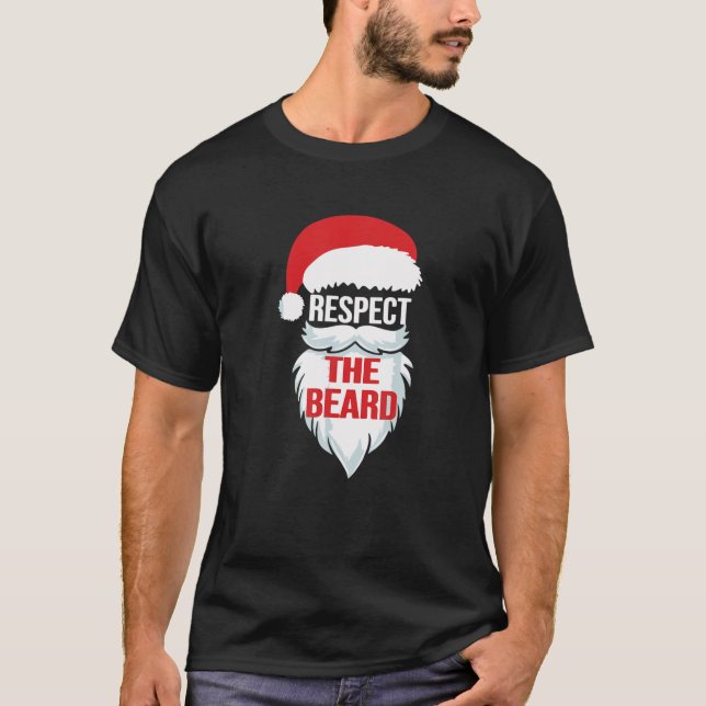 T-shirt Respectez les cadeaux de Noël du Père Noël (Devant)