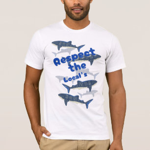 T-SHIRT RESPECTEZ LES LOCAUX, LA FAMILLE DE SHARK NAGER PR
