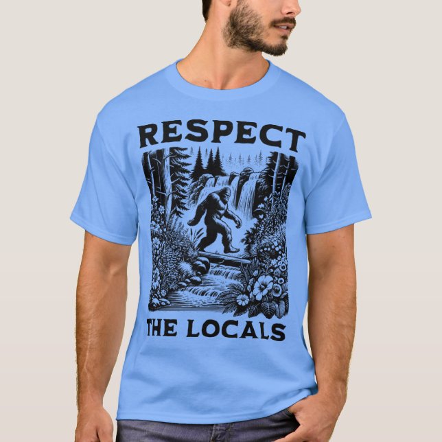 T-shirt Respectez les locaux rétro (Devant)