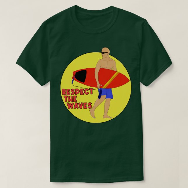 T-shirt Respectez Les Vagues (Design devant)
