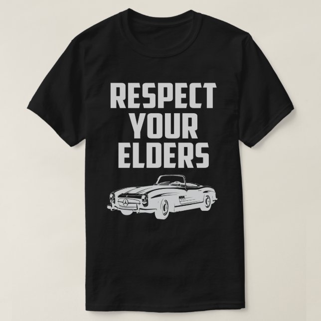T-shirt Respectez vos aînés MERCEDES BENZ SL (Design devant)