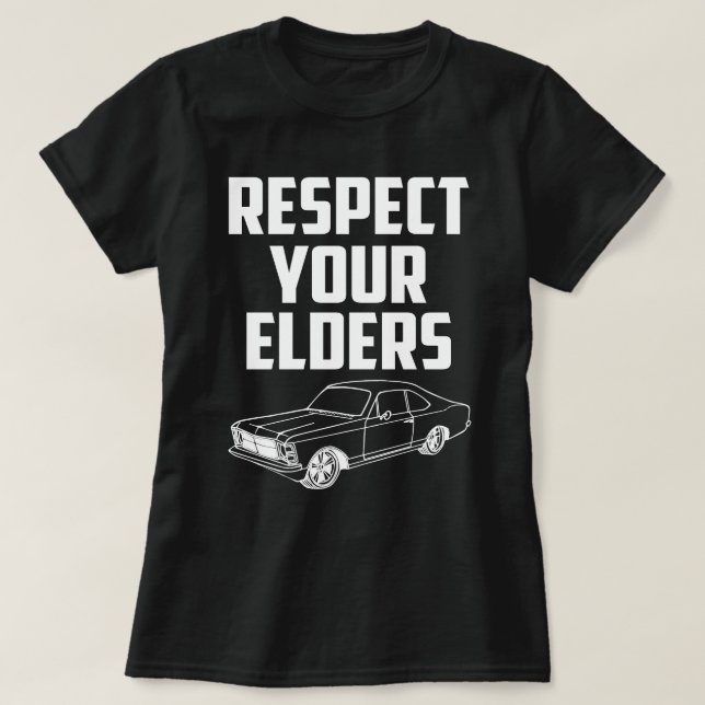 T-shirt Respectez Vos Aînés Vauxhall Cavalier Mk II (Design devant)