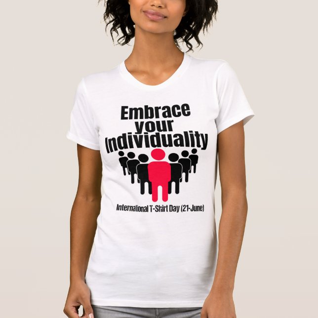 T-shirt Respectez votre individualité.w (Devant)
