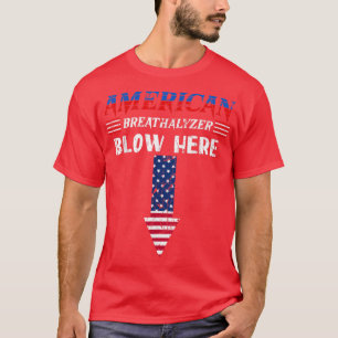 T-shirt Respiralyzer 4 juillet Drôle américain drôle Patri