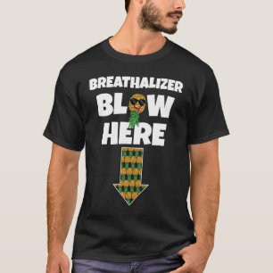 T-shirt Respirateur souffle ici à l'envers vers le bas de
