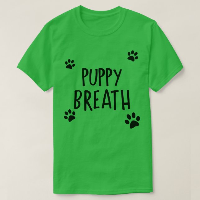 T-shirt Respiration des chiots (Design devant)