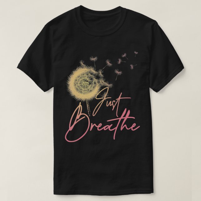 T-shirt Respirer simplement Fleur sauvage de pissenlit Bot (Design devant)