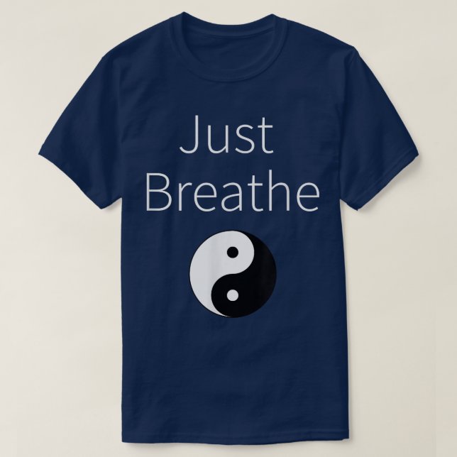 T-shirt Respirer Yin Yang entraînement spirituel Yoga T  (Design devant)