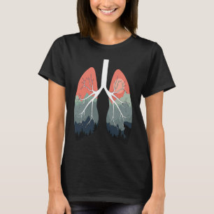 T-shirt Respirez l'air pur Poumon Amour Jour de la Terre V
