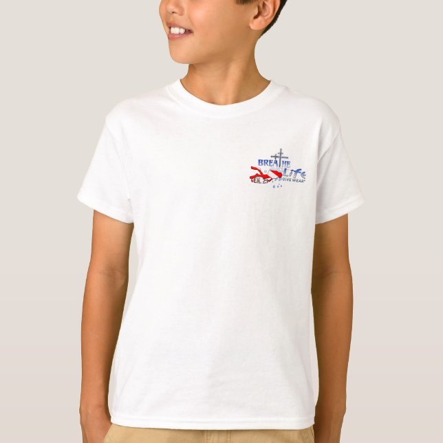 T-shirt respirez le logo de la vie (Devant)
