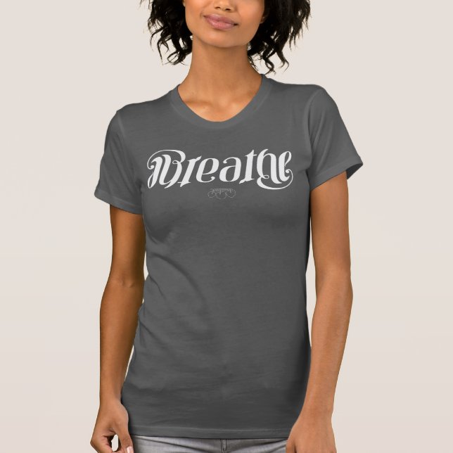 T-shirt Respirez upside-down la chemise de yoga (Devant)
