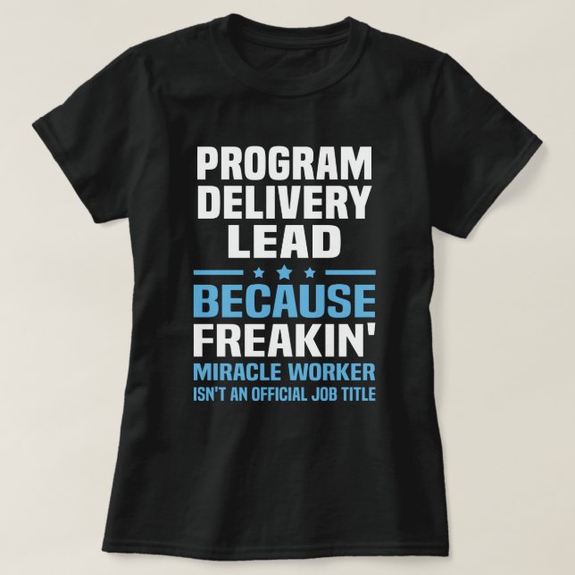 T-shirt Responsable de la prestation du programme (Design devant)