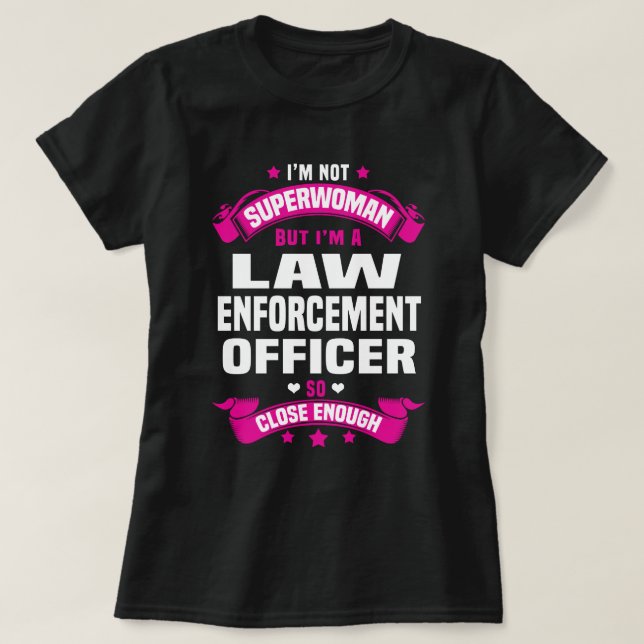 T-shirt Responsable de l'application de la loi (Design devant)