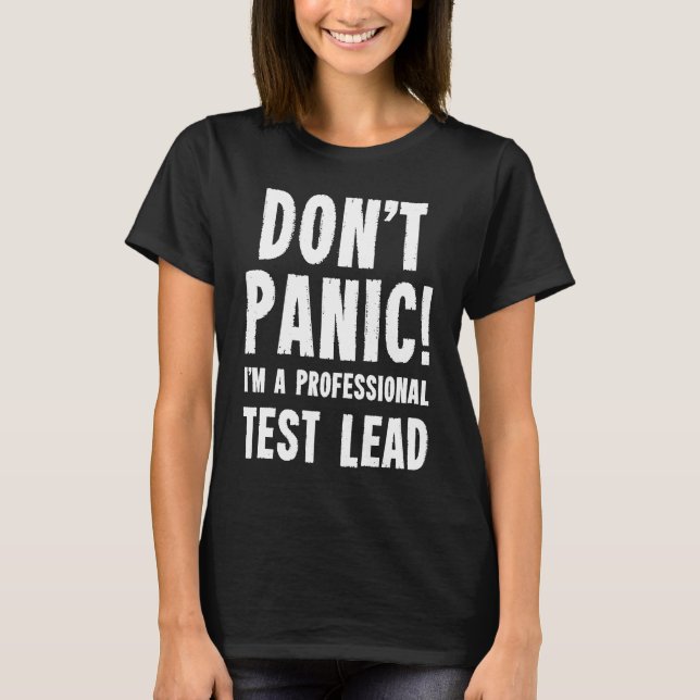 T-shirt Responsable de test (Devant)