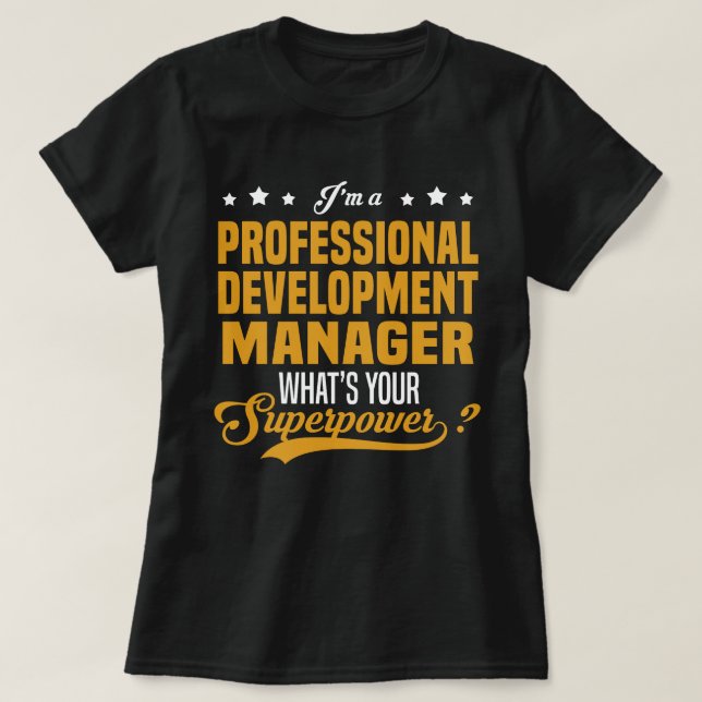T-shirt Responsable du développement professionnel (Design devant)