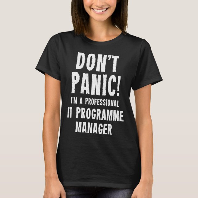 T-shirt Responsable du programme informatique (Devant)