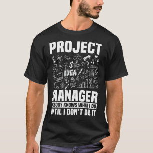 T-shirt Responsable du projet Employé Exécution de la plan