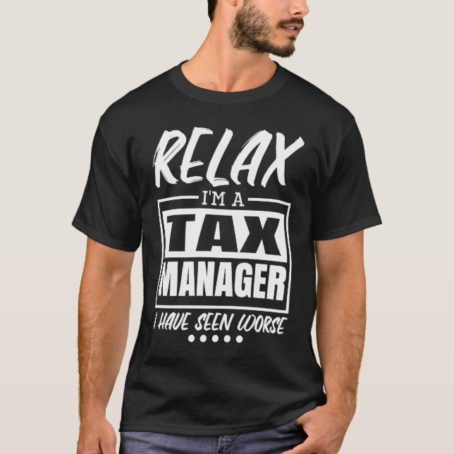 T-shirt Responsable fiscal des taxes fiscales (Devant)