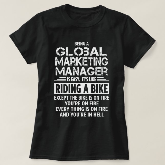 T-shirt Responsable marketing global (Design devant)