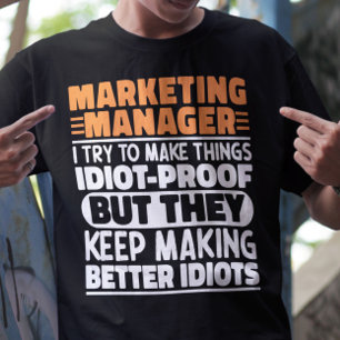 T-shirt Responsable Marketing J'Essaie De Faire Des Choses